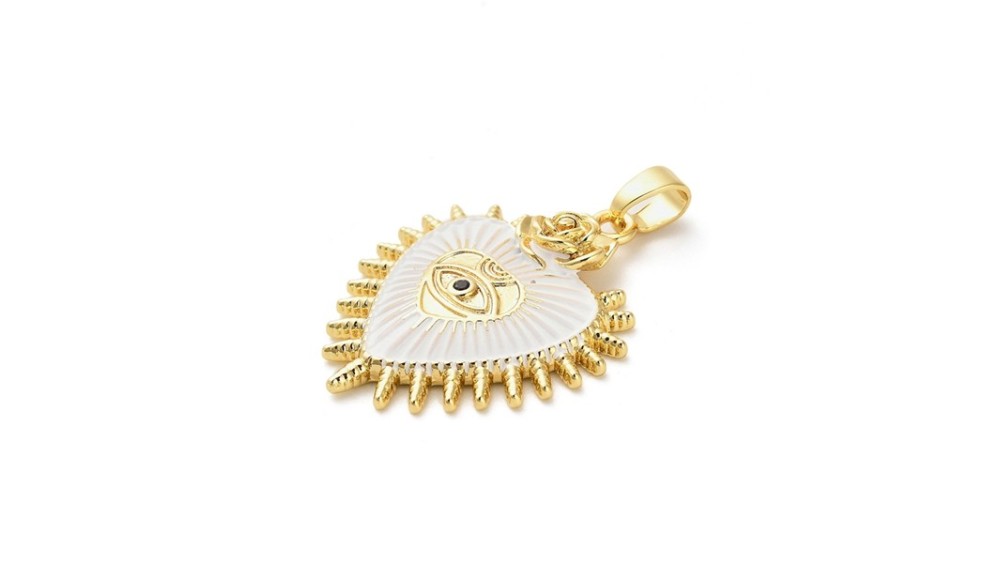 copy of Pendentif rond médaille serpent Kundalini et phases lunaires