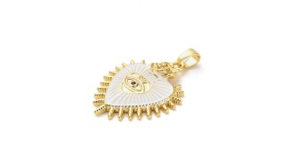 copy of Pendentif rond médaille serpent Kundalini et phases lunaires