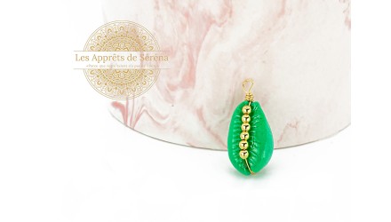 Pendentif Cauris coloré