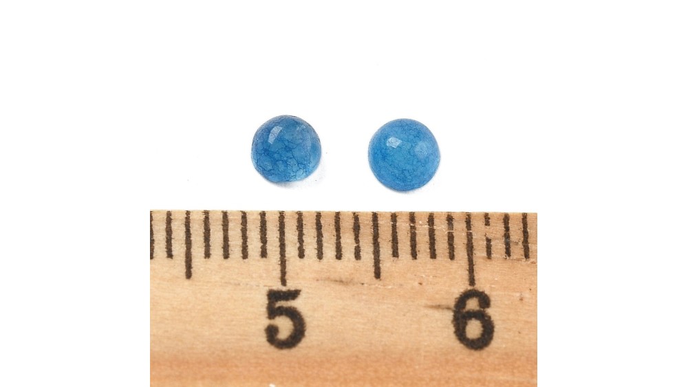 cabochon jade bleu