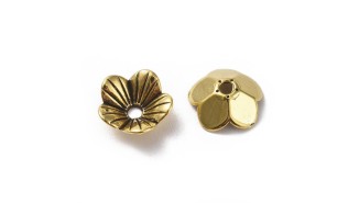 copy of Coupelles pour perles 3mm en laiton doré