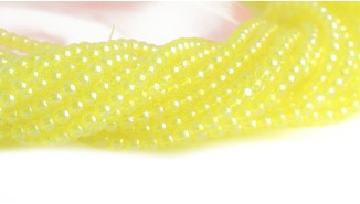 perle jaune 4mm