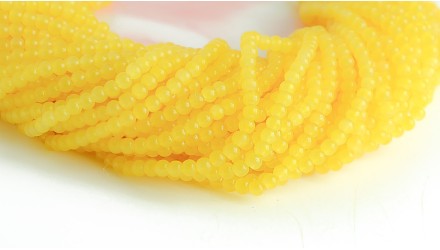 perle jaune opale 4mm