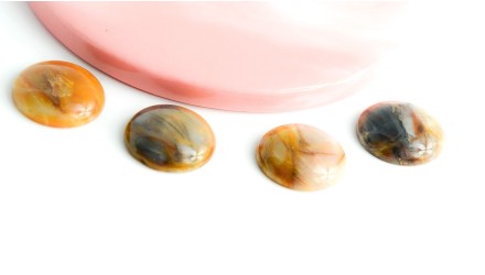 copy of Cabochon 12mm agate indienne naturelle