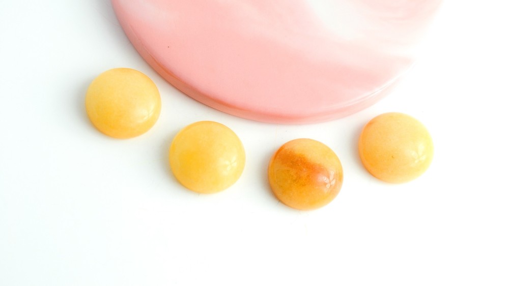 cabochon aventurine jaune 20mm
