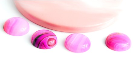 copy of Cabochon 12mm agate indienne naturelle