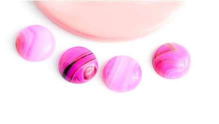 copy of Cabochon 12mm agate indienne naturelle