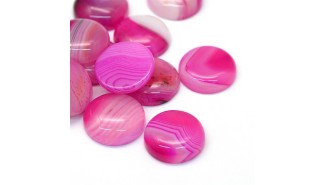 agate à rayures fuchsia
