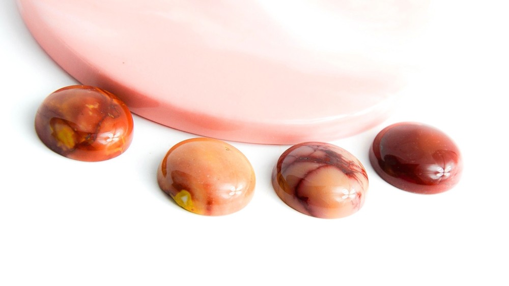 copy of Cabochon 12mm agate indienne naturelle