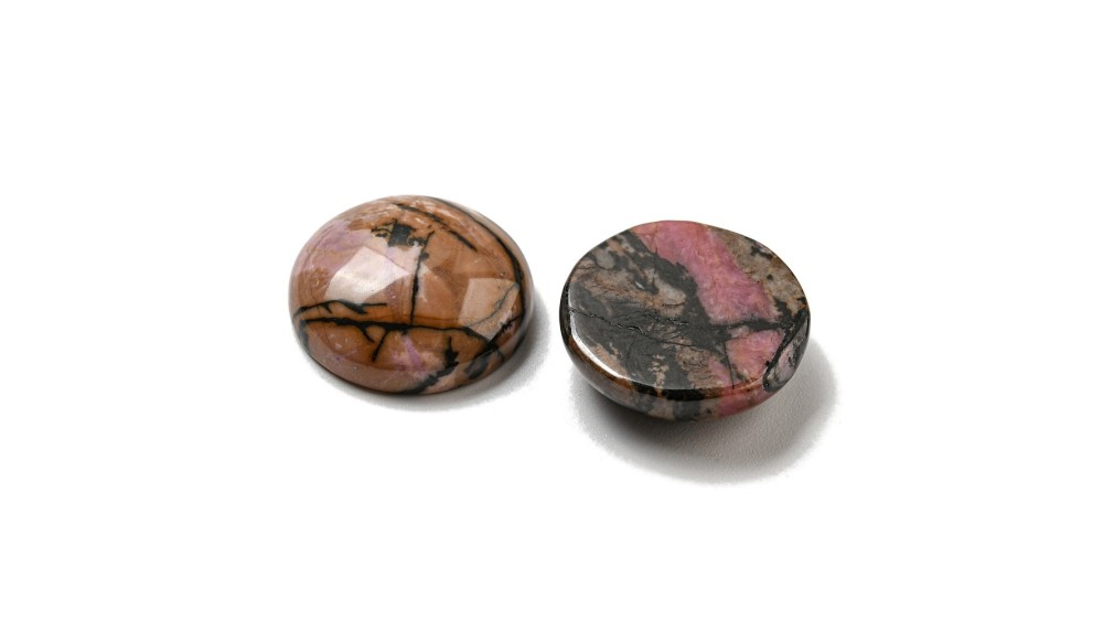 cabochon rhodonite