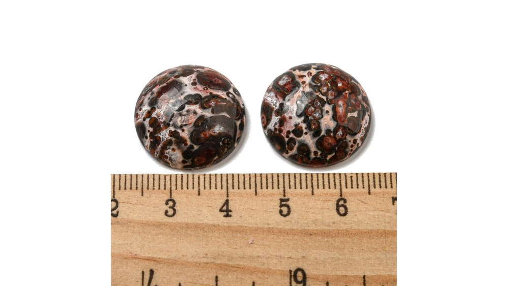 cabochon jaspe léopard 20mm
