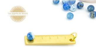 copy of Perles à facettes 10mm agate naturelle teintée bleue
