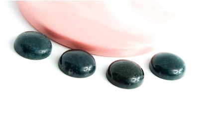 agate vert mousse 20mm