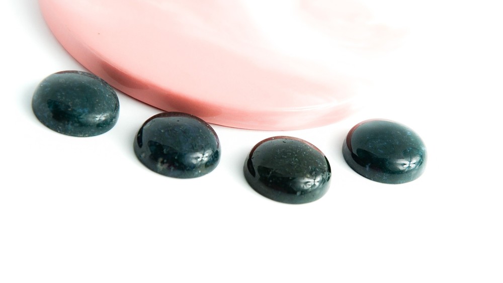 agate vert mousse 20mm