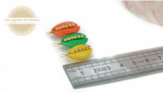 Pendentif Cauris coloré