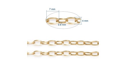 chaîne acier 18k