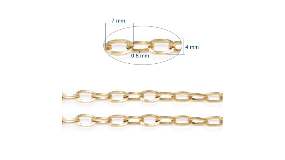copy of Chaîne acier 304 maille gourmette 3x2mm