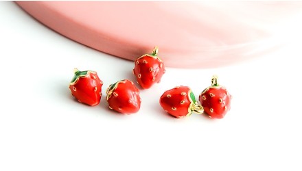 pendentif fraise 3d