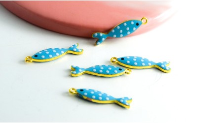 pendentif poisson à pois