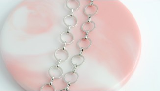 chaîne laiton argent