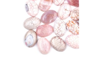 agate de feu rose