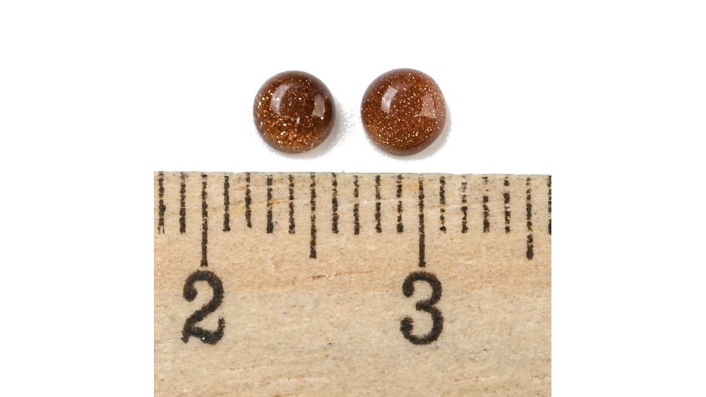 cabochon goldstone