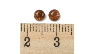 cabochon goldstone
