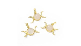 triple lune quarts rose