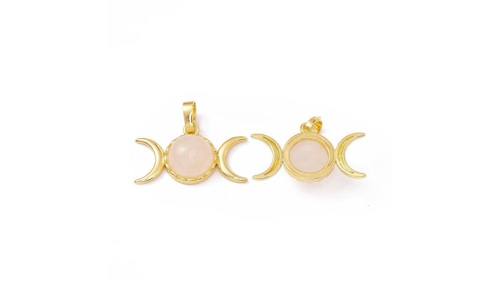 triple lune quarts rose