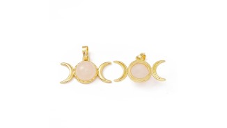 triple lune quarts rose