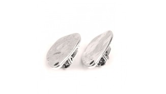copy of Paire de clips d'oreille goutte lisse en zamak