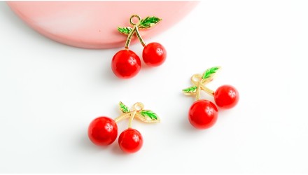 pendentif cerise