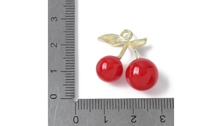 pendentif cerise acrylique