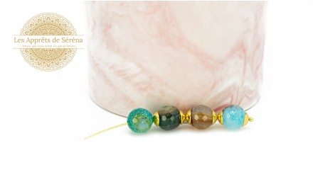 10mm agate teintée