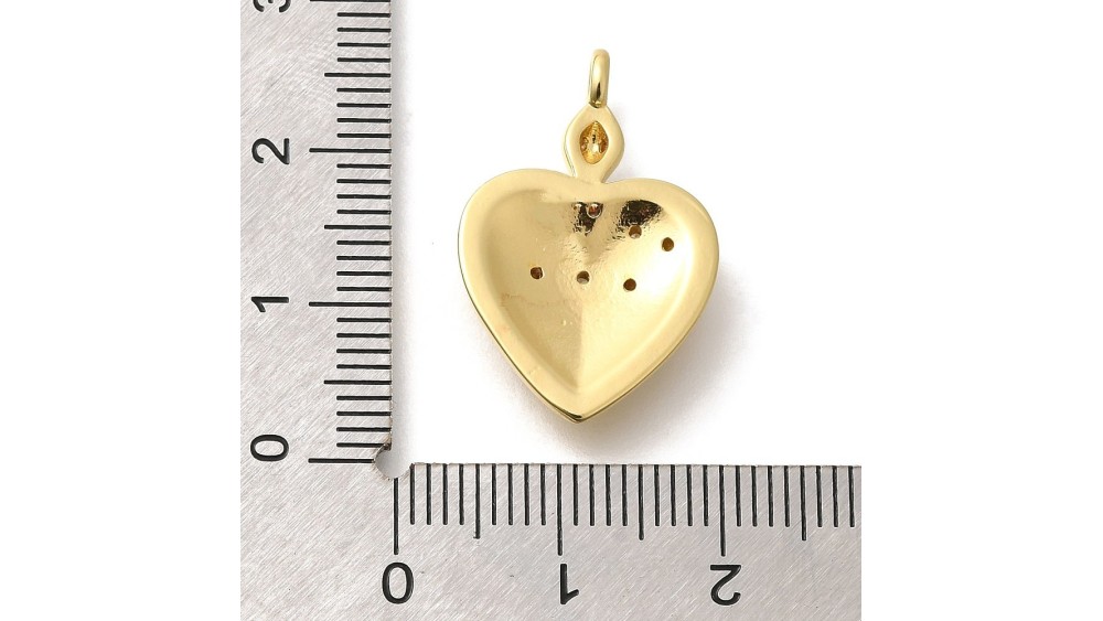 copy of Pendentif coeur en acier plaqué or 18K
