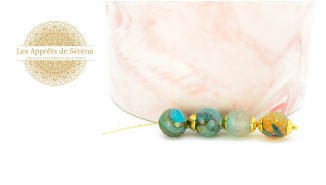 copy of Perles à facettes 10mm agate naturelle teintée bleue