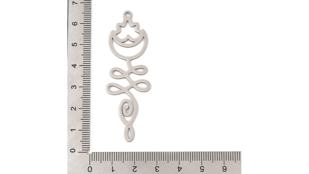 copy of Pendentif unalome en acier 304 argent