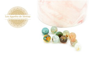 copy of Perles à facettes 10mm agate naturelle teintée bleue