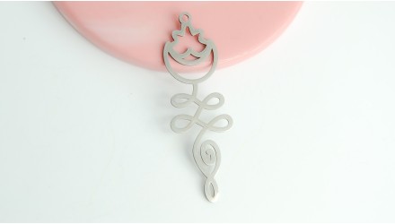 copy of Pendentif unalome en acier 304 argent