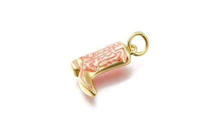 copy of Pendentif ourson en laiton plaqué or 18k strass zircon