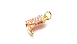 copy of Pendentif ourson en laiton plaqué or 18k strass zircon
