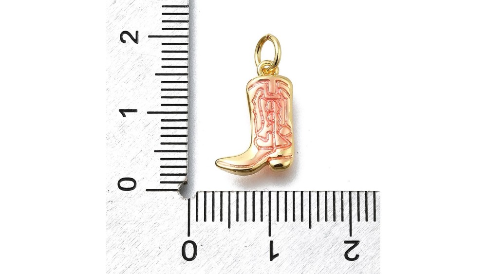 copy of Pendentif ourson en laiton plaqué or 18k strass zircon