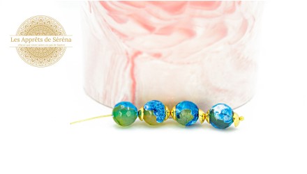 agate aqua lime 10mm