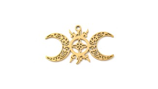 pendentif triple lune