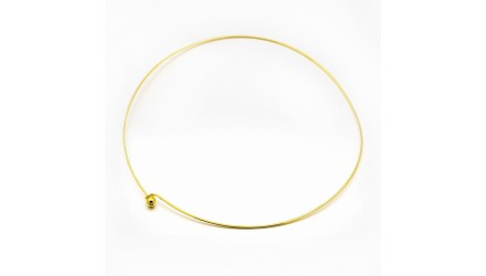 Support collier torque en laiton couleur or