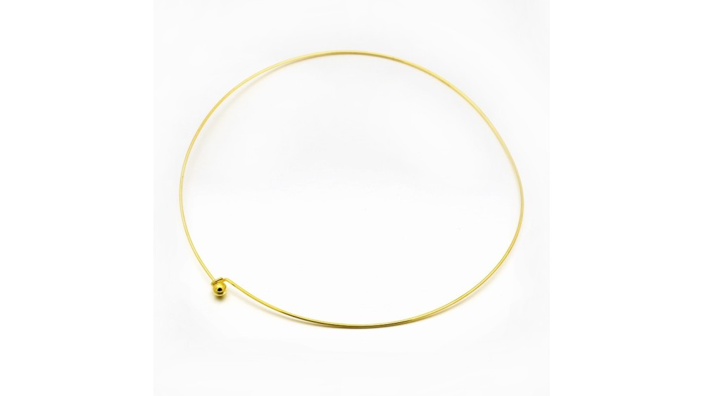 Support collier torque en laiton couleur or