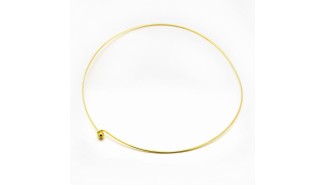 Support collier torque en laiton couleur or