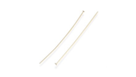 Clous tête plate 50mm en acier 304 doré 18K par lot de de 50