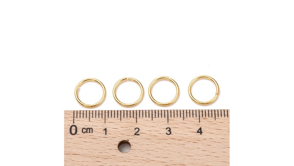 Anneaux de jonction 10x1mm en laiton or pour bijoux créatifs DIY