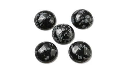 obsidienne neige  20mm